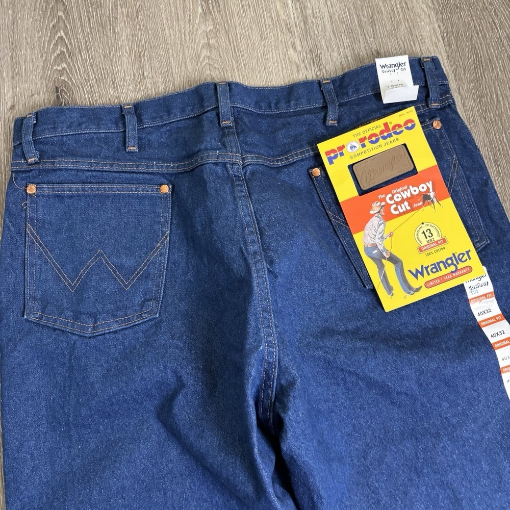Wrangler Cowboy Cut Jeans Mens‎ 40x32 Original Fit Pro Rodeo Competition 13MWZ - Picture 9 of 9